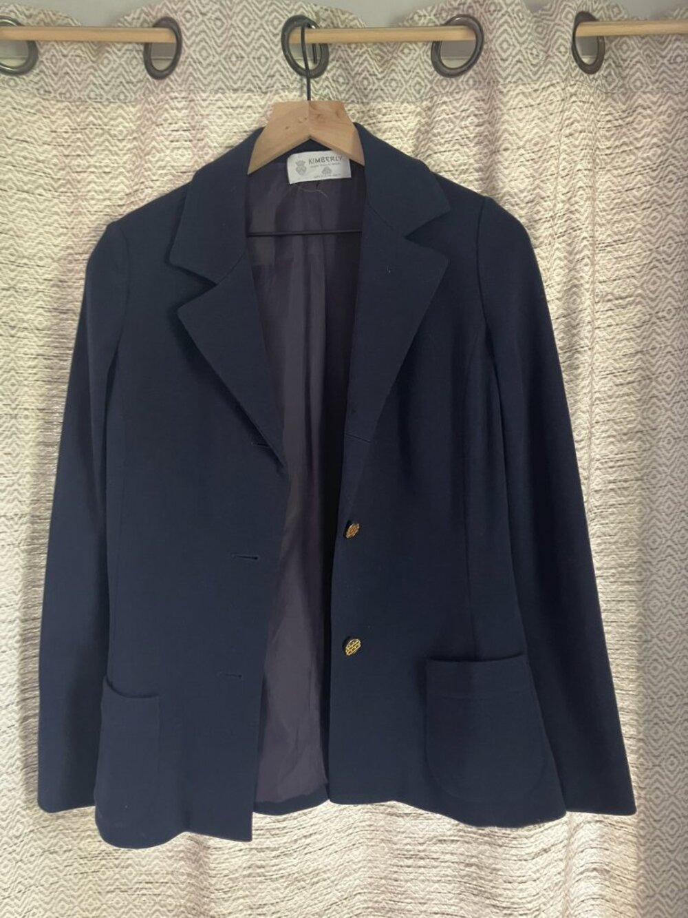 Kimberly vintage wool blazer drk blue